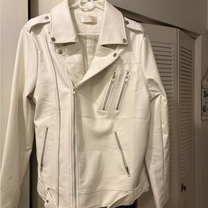 Stylish White Biker Jacket